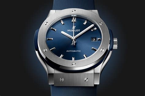 hublot classic fusion titanium blue 45mm